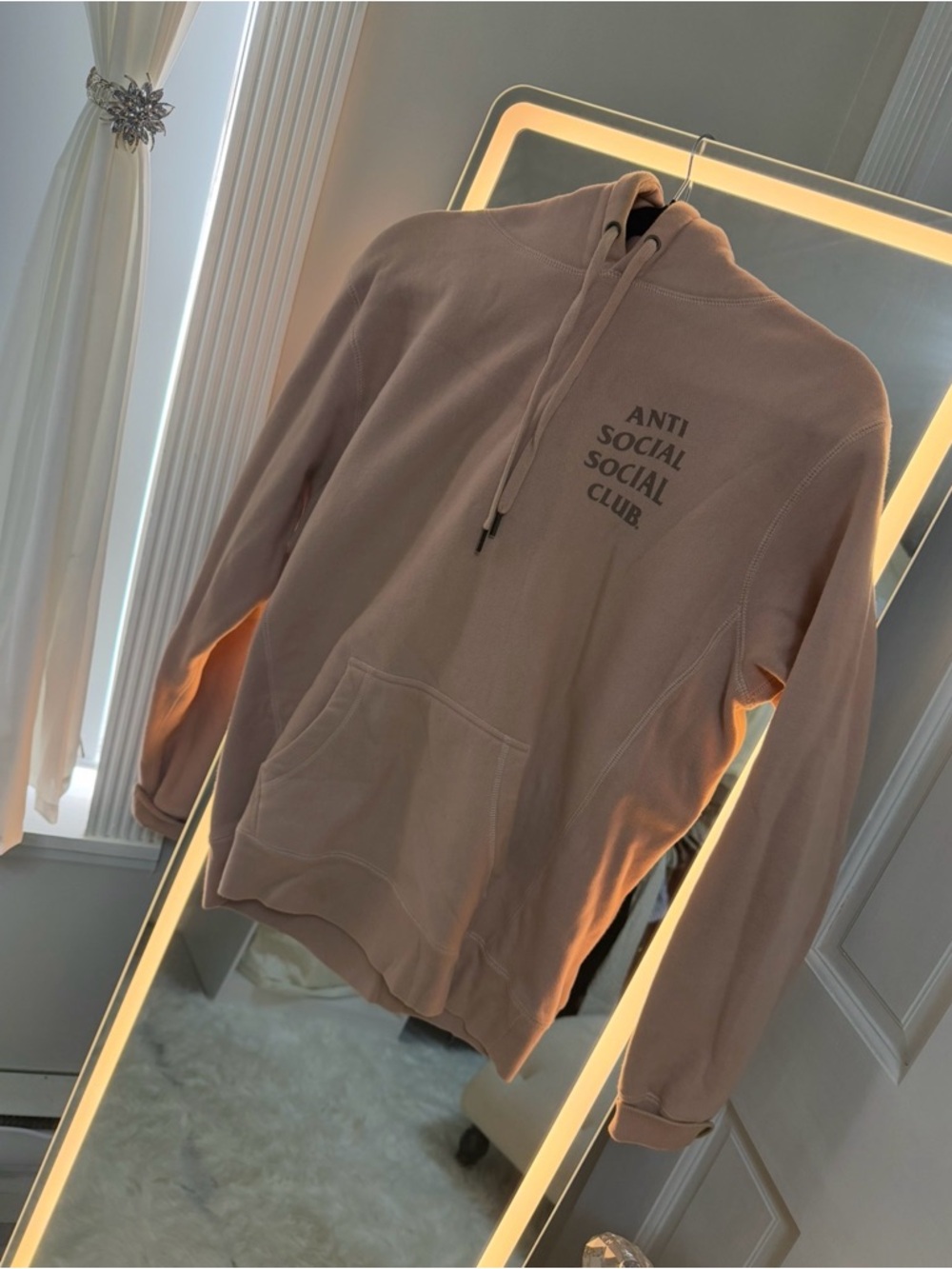 Anti social SC pink with front& neck logo. Worn once. -sold out color-